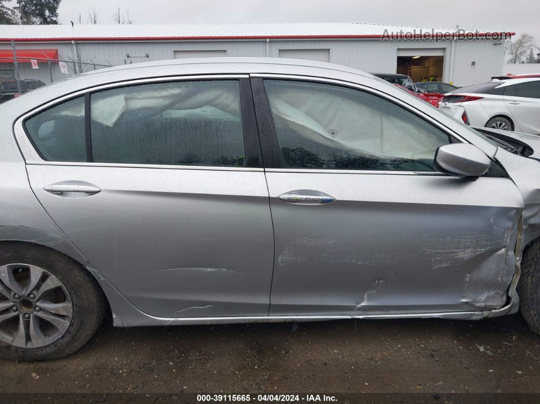 2014 Honda Accord Lx Silver vin: 1HGCR2F33EA123052