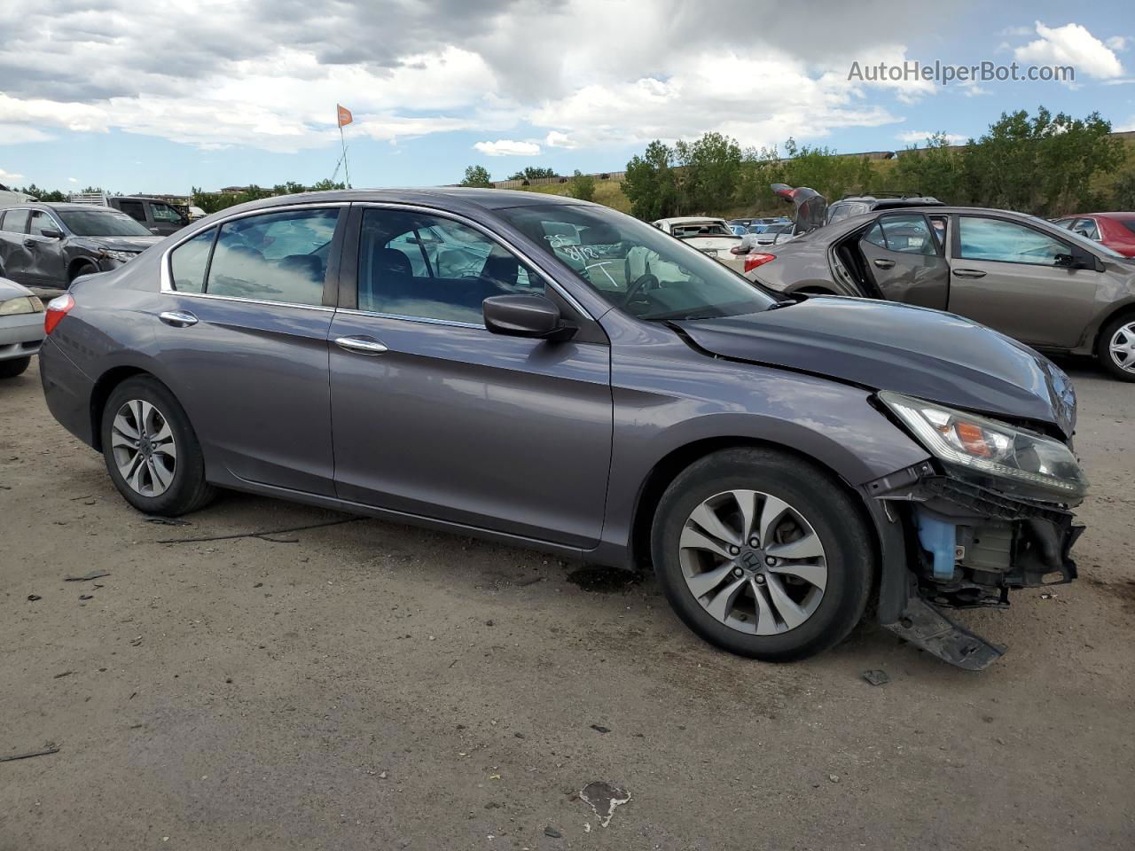 2014 Honda Accord Lx Charcoal vin: 1HGCR2F33EA156827