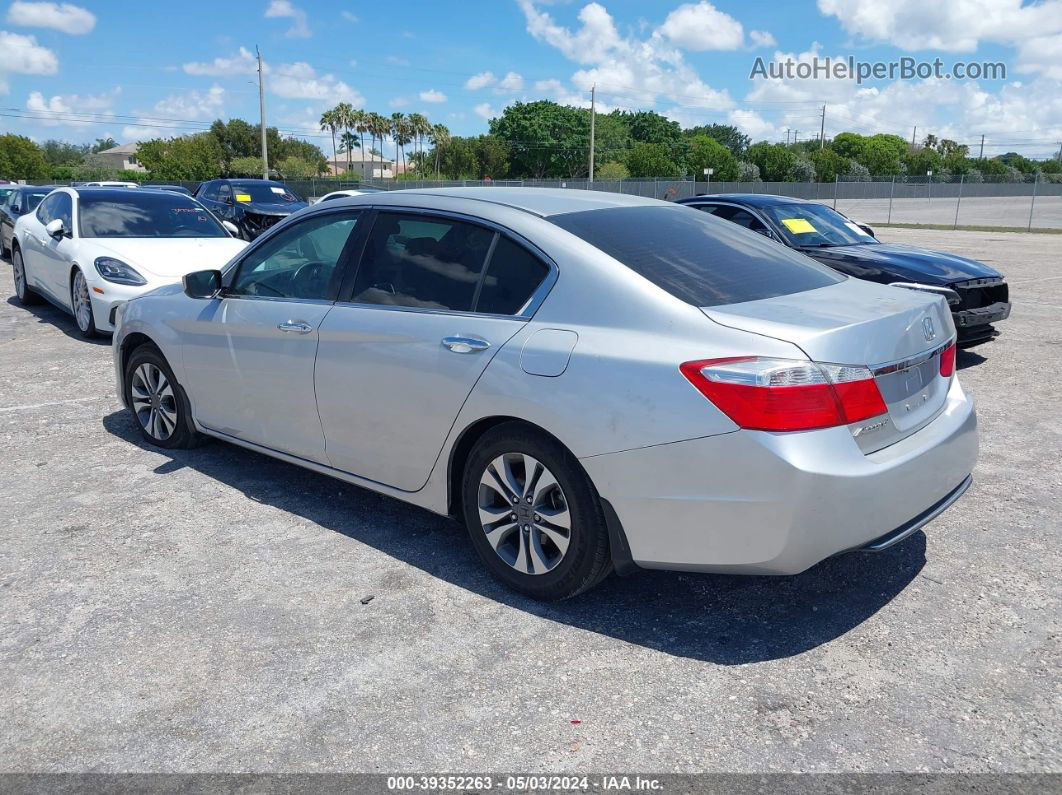 2014 Honda Accord Lx Silver vin: 1HGCR2F33EA182506