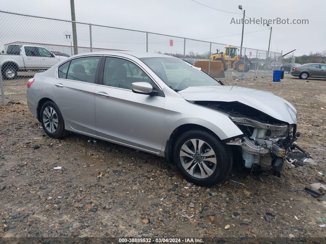 2014 Honda Accord Lx Silver vin: 1HGCR2F33EA191044