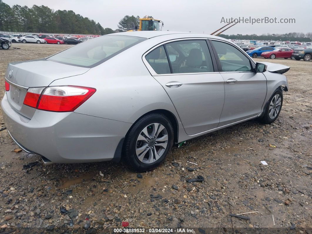 2014 Honda Accord Lx Silver vin: 1HGCR2F33EA191044