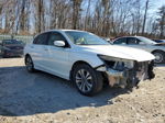 2014 Honda Accord Lx White vin: 1HGCR2F33EA233843