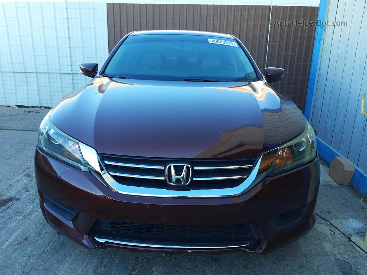 2014 Honda Accord Lx Burgundy vin: 1HGCR2F33EA302322