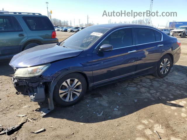 2015 Honda Accord Lx Blue vin: 1HGCR2F33FA008498