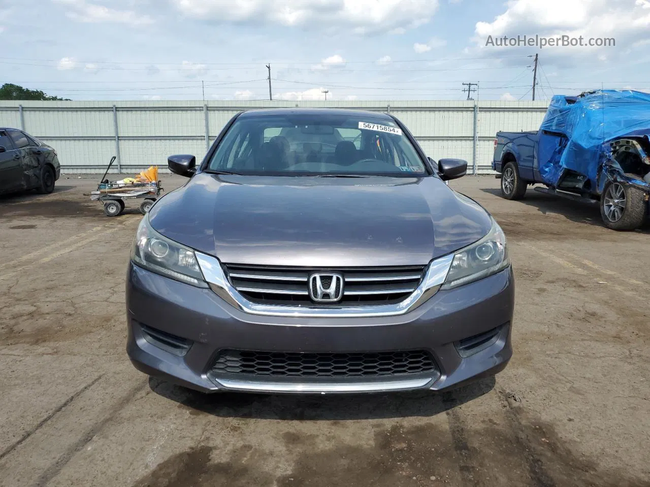 2015 Honda Accord Lx Gray vin: 1HGCR2F33FA136093