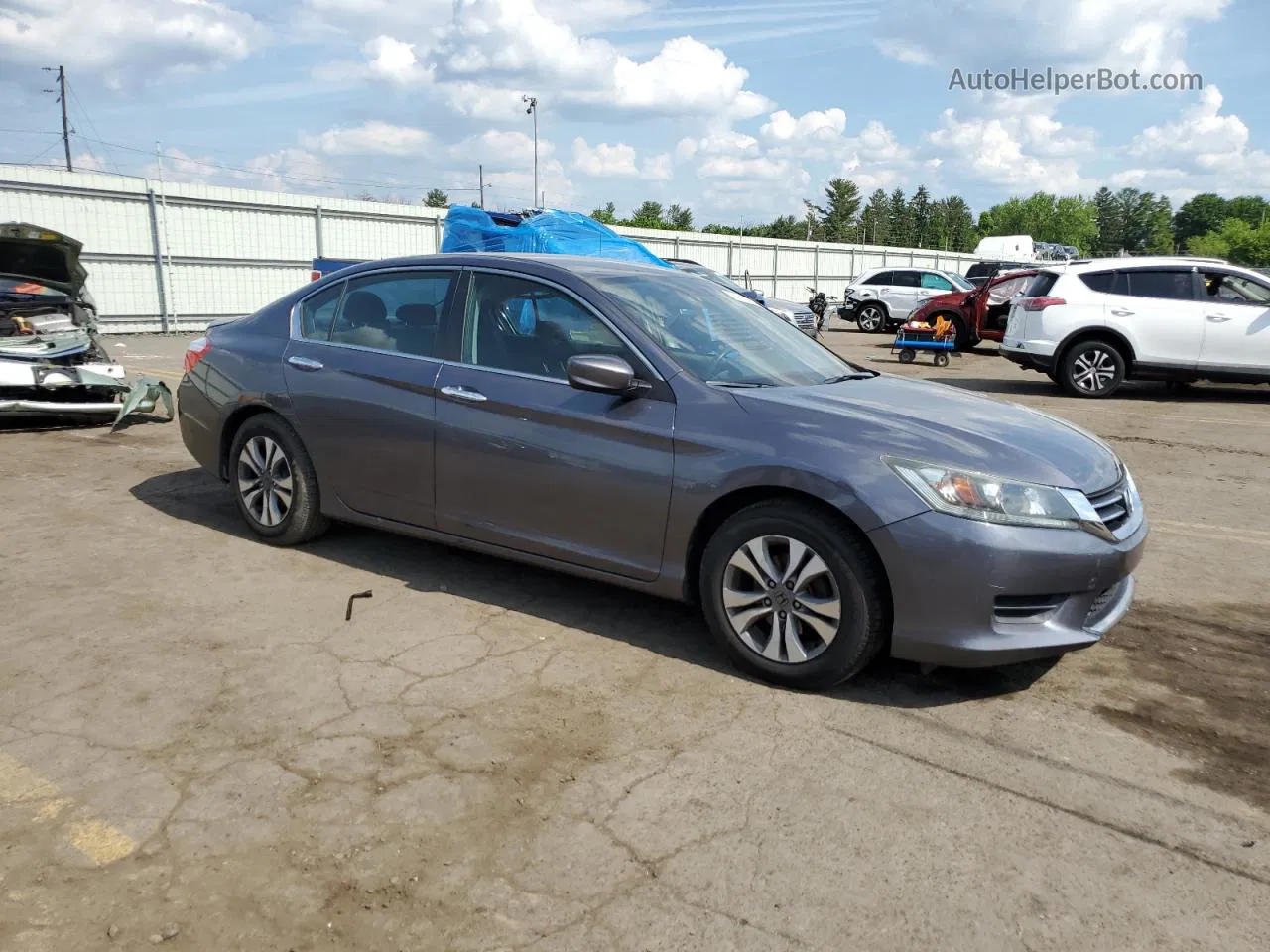 2015 Honda Accord Lx Gray vin: 1HGCR2F33FA136093