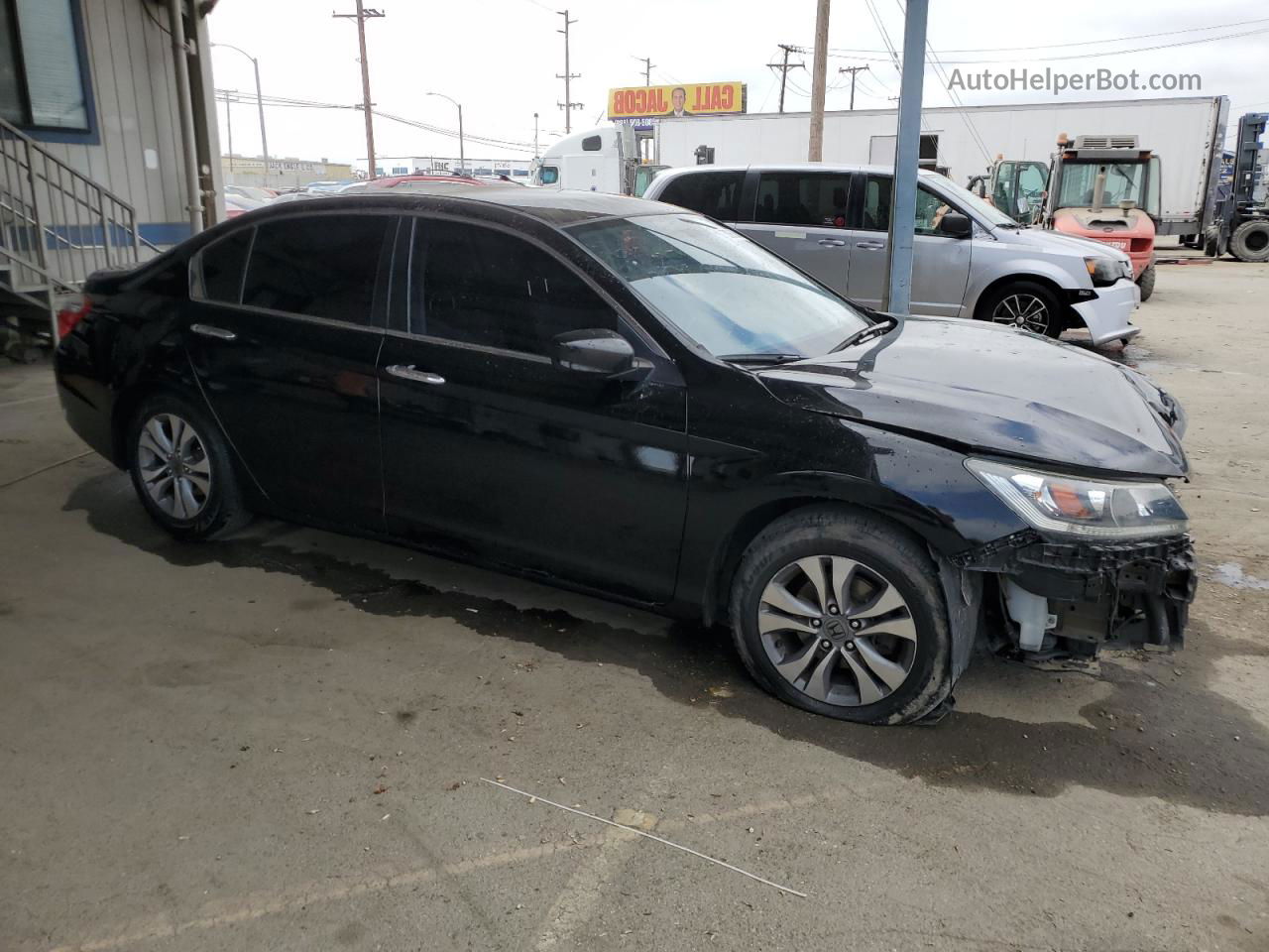 2015 Honda Accord Lx Black vin: 1HGCR2F33FA242043