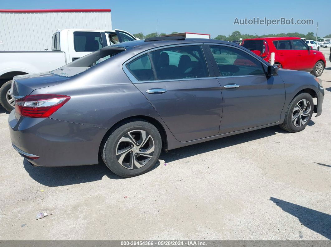 2016 Honda Accord Lx Gray vin: 1HGCR2F33GA002217