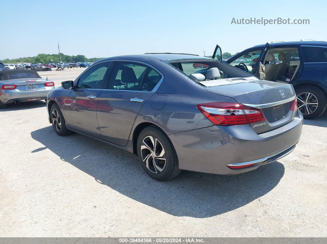 2016 Honda Accord Lx Gray vin: 1HGCR2F33GA002217