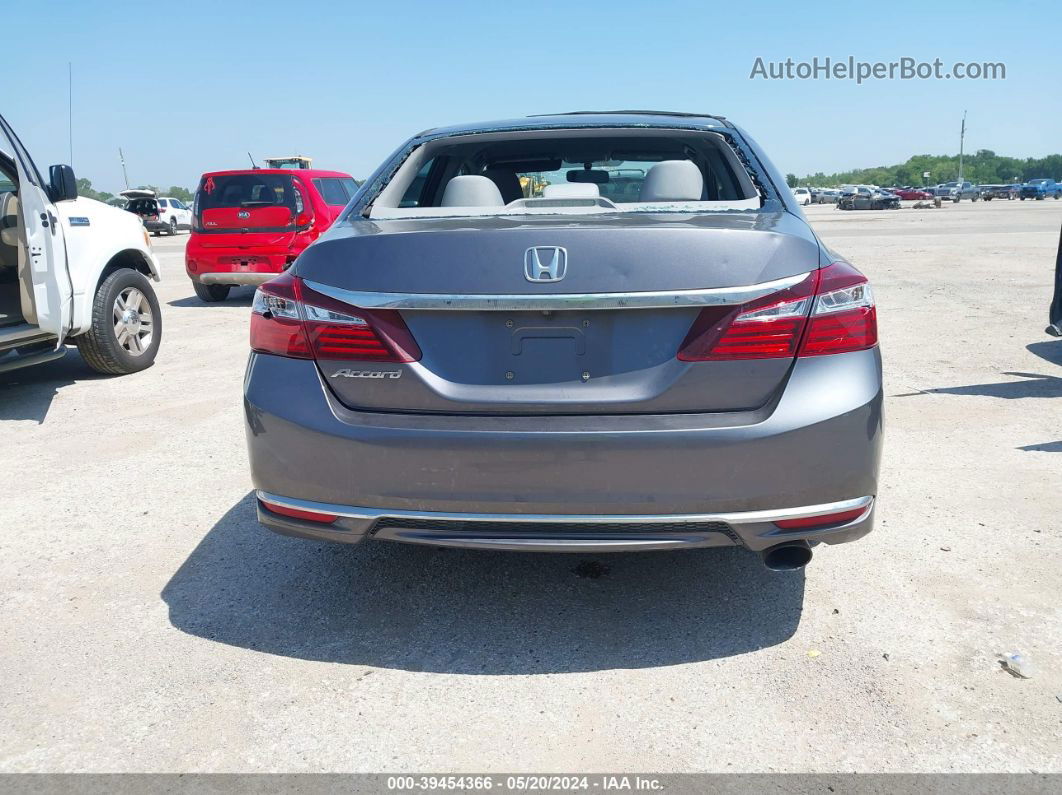 2016 Honda Accord Lx Gray vin: 1HGCR2F33GA002217