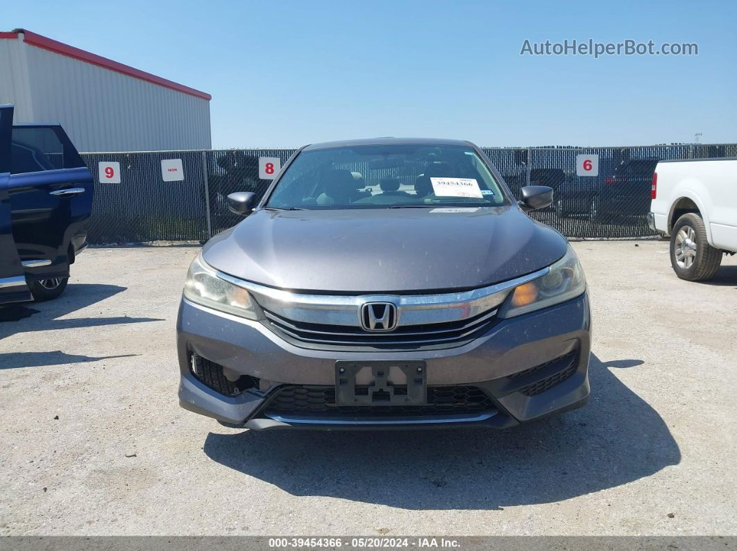 2016 Honda Accord Lx Gray vin: 1HGCR2F33GA002217