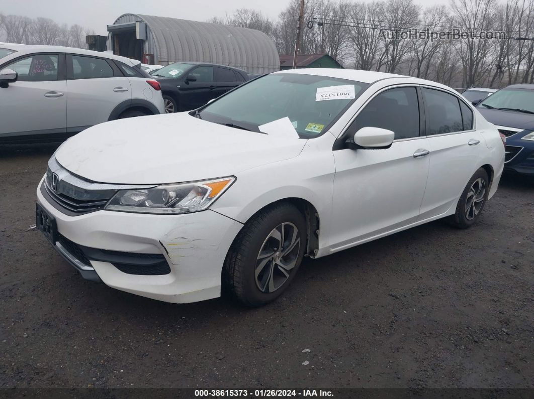 2016 Honda Accord Lx Белый vin: 1HGCR2F33GA116198