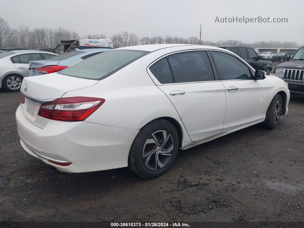 2016 Honda Accord Lx Белый vin: 1HGCR2F33GA116198