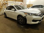 2016 Honda Accord Lx White vin: 1HGCR2F33GA131574