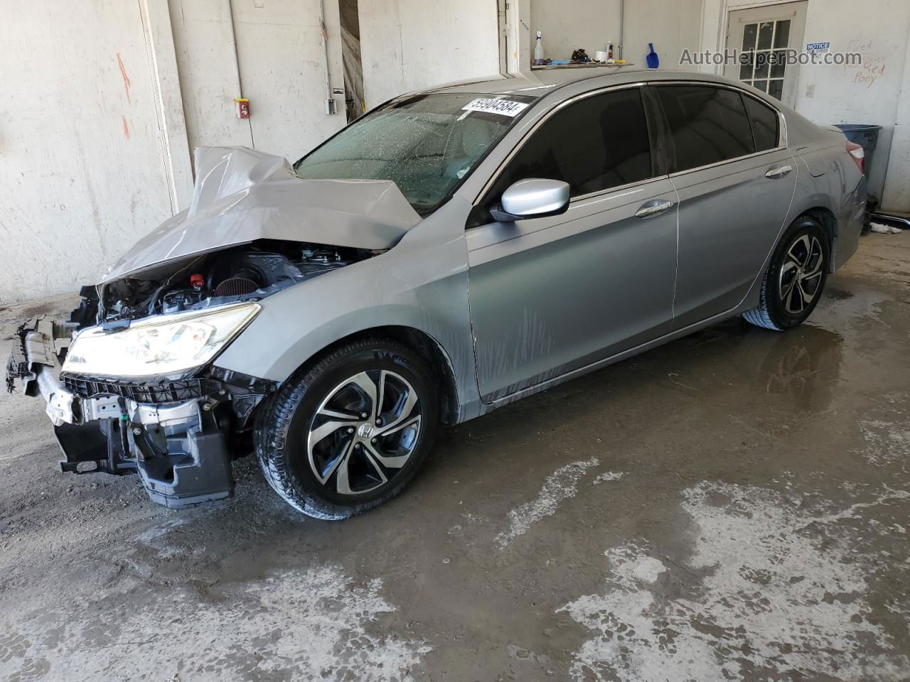 2016 Honda Accord Lx Silver vin: 1HGCR2F33GA150805