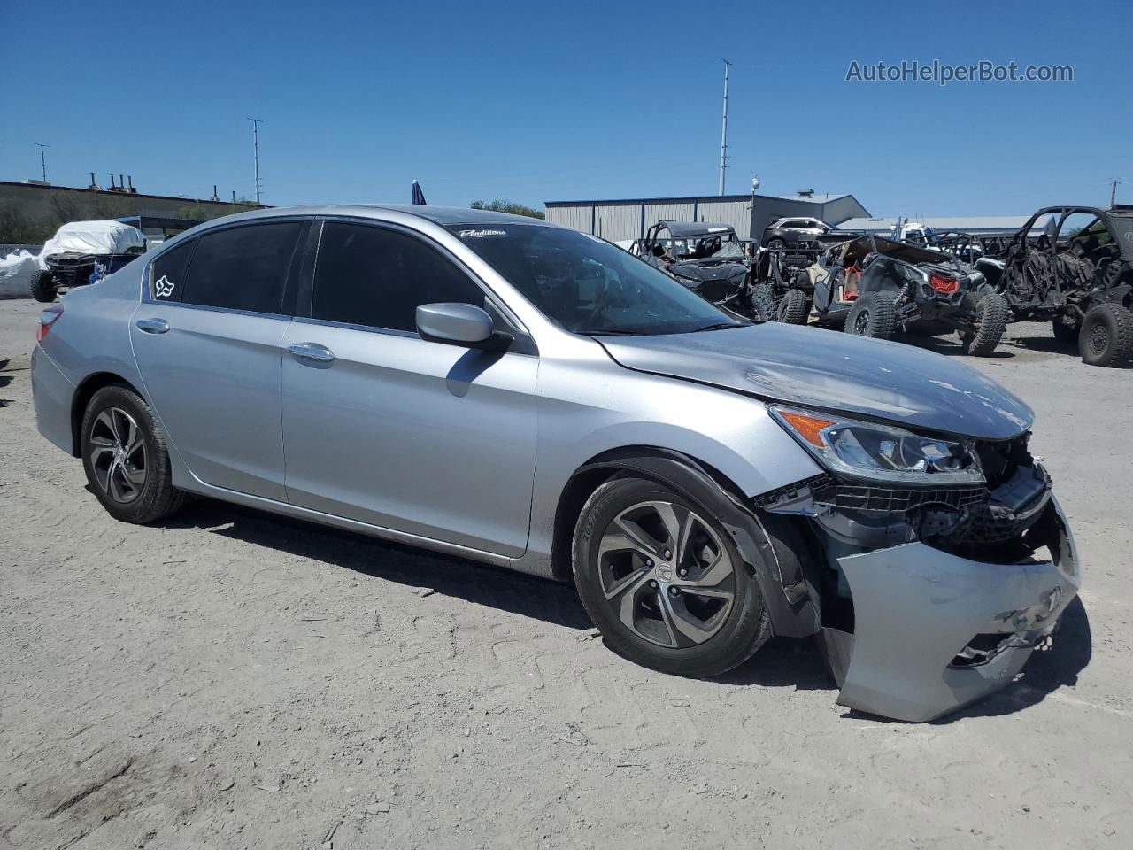 2016 Honda Accord Lx Silver vin: 1HGCR2F33GA174327