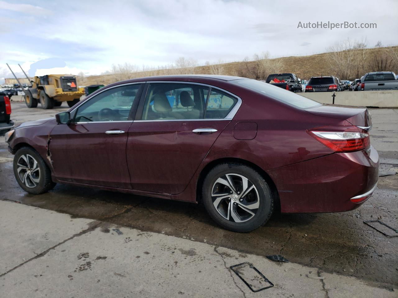 2016 Honda Accord Lx Maroon vin: 1HGCR2F33GA178152