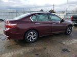 2016 Honda Accord Lx Maroon vin: 1HGCR2F33GA178152