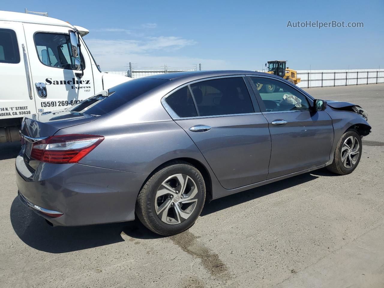 2016 Honda Accord Lx Gray vin: 1HGCR2F33GA214082