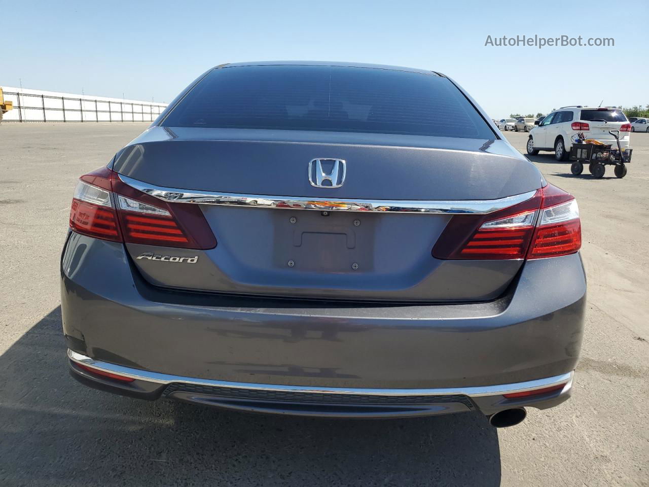 2016 Honda Accord Lx Gray vin: 1HGCR2F33GA214082