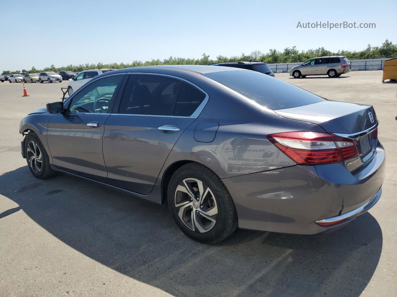 2016 Honda Accord Lx Gray vin: 1HGCR2F33GA214082