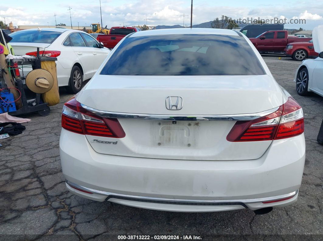 2017 Honda Accord Lx White vin: 1HGCR2F33HA010450