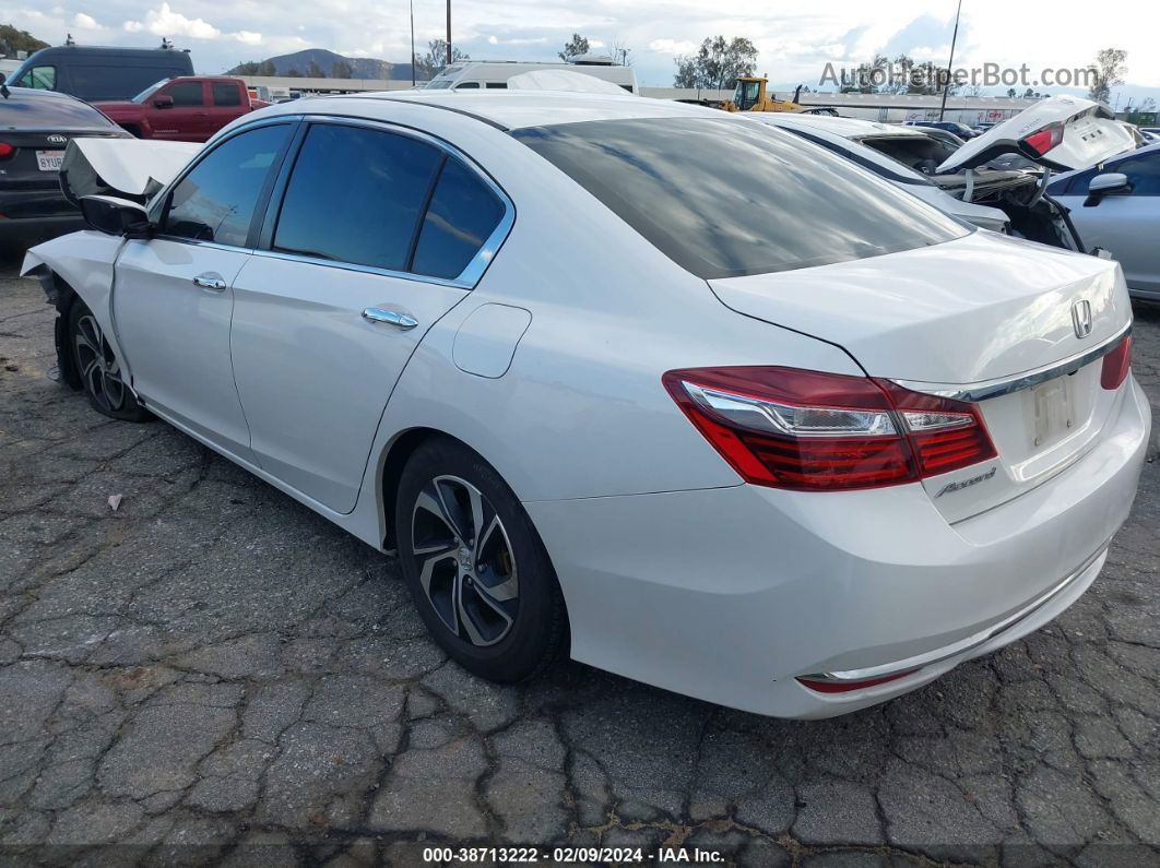 2017 Honda Accord Lx White vin: 1HGCR2F33HA010450