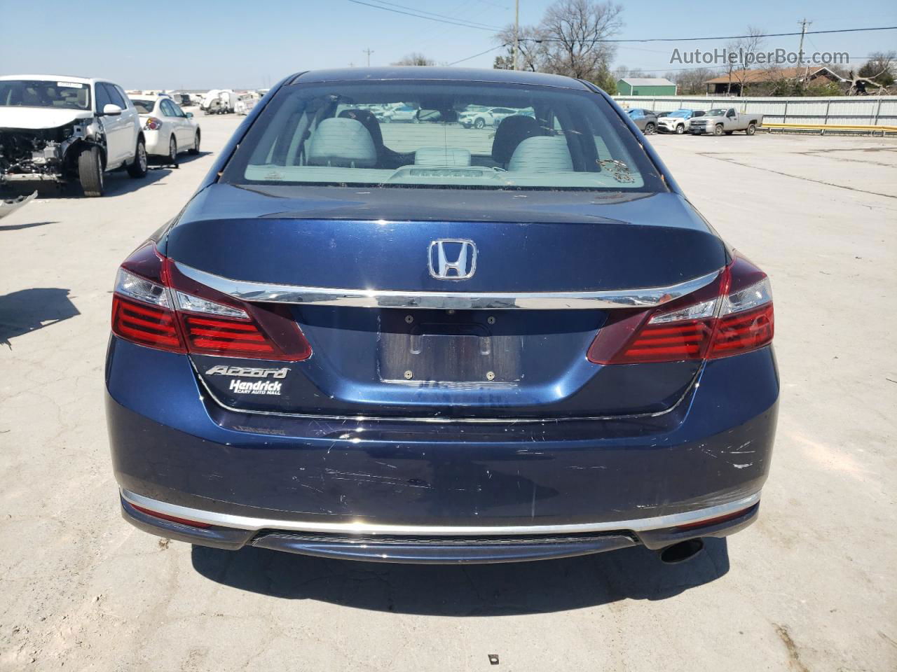 2017 Honda Accord Lx Синий vin: 1HGCR2F33HA066744