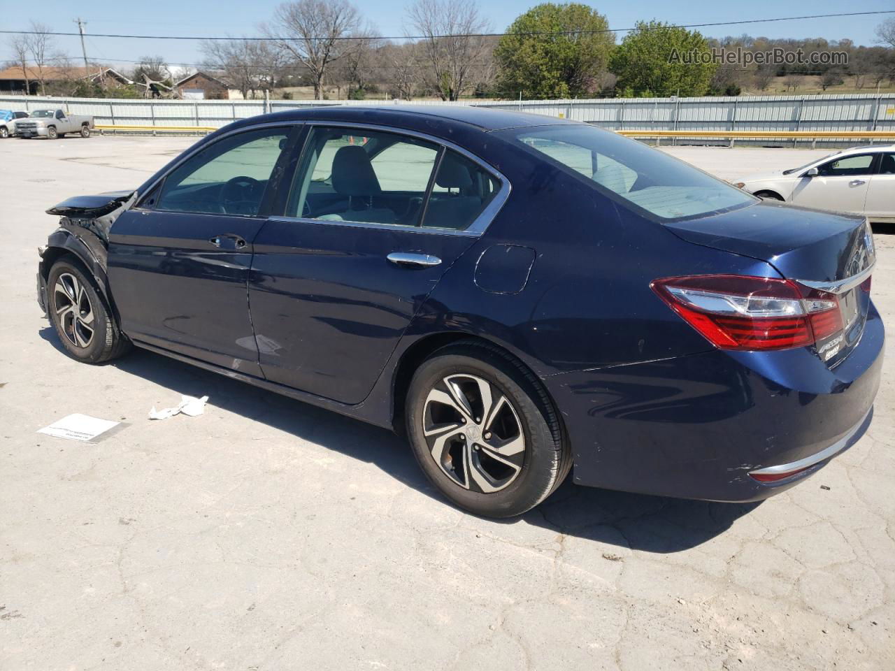 2017 Honda Accord Lx Blue vin: 1HGCR2F33HA066744