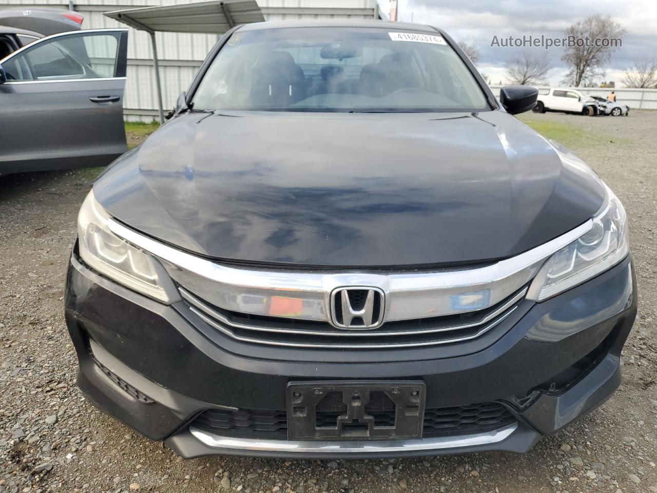 2017 Honda Accord Lx Black vin: 1HGCR2F33HA124190