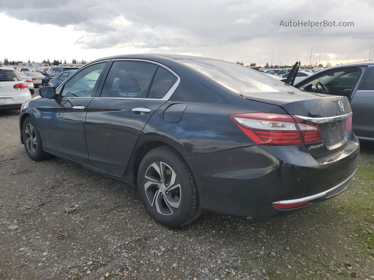 2017 Honda Accord Lx Black vin: 1HGCR2F33HA124190