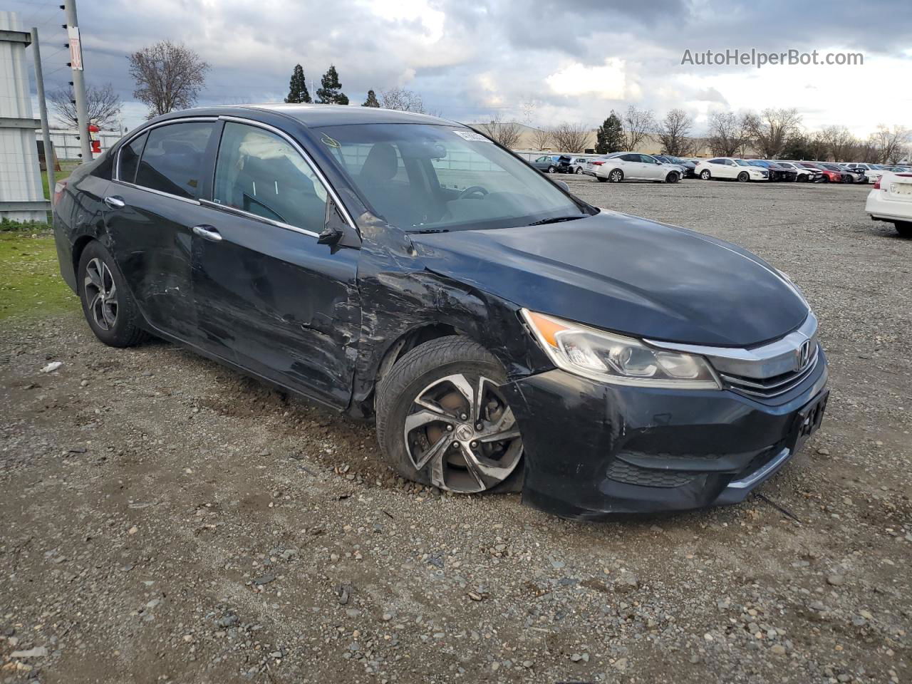 2017 Honda Accord Lx Черный vin: 1HGCR2F33HA124190