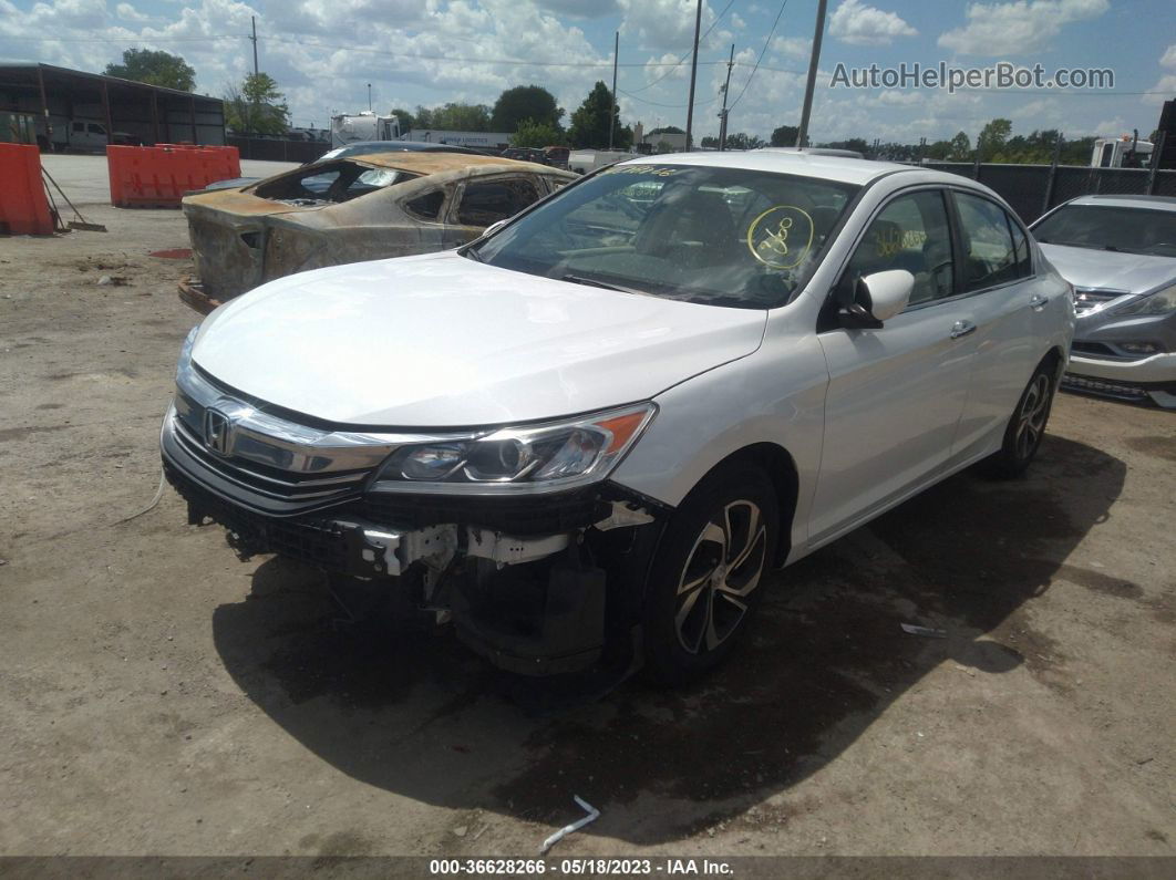 2017 Honda Accord Sedan Lx White vin: 1HGCR2F33HA144004