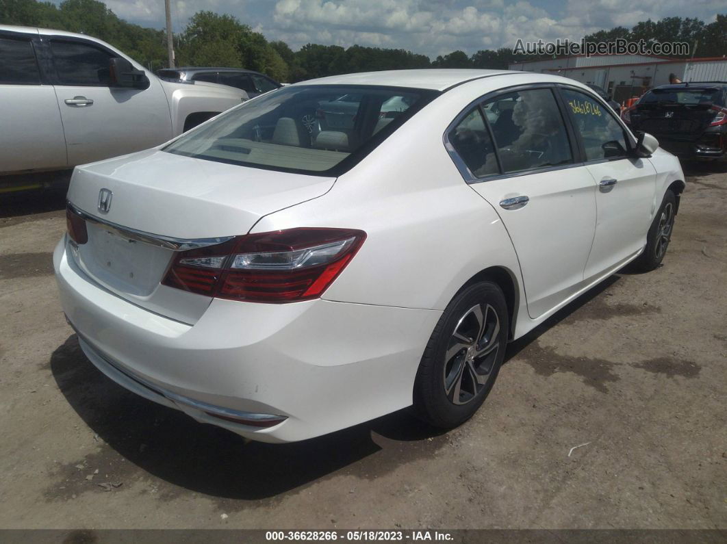 2017 Honda Accord Sedan Lx White vin: 1HGCR2F33HA144004