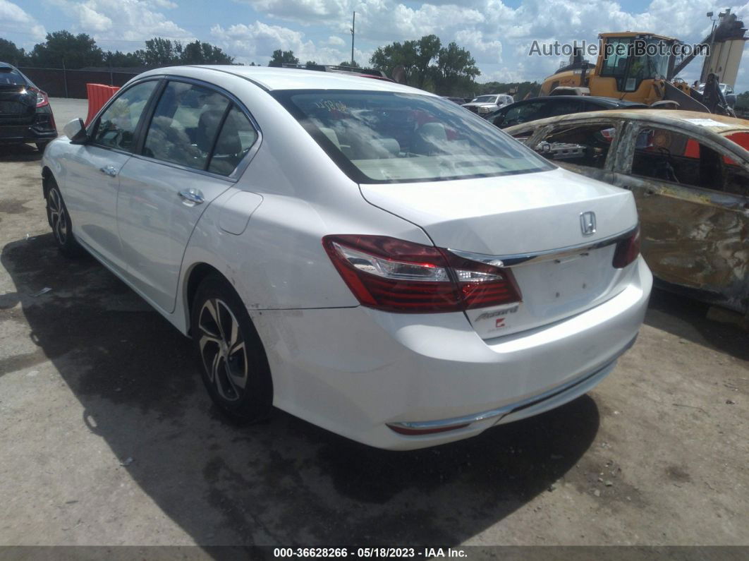 2017 Honda Accord Sedan Lx White vin: 1HGCR2F33HA144004