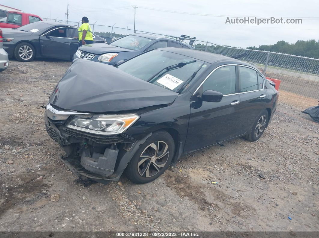 2017 Honda Accord Sedan Lx Black vin: 1HGCR2F33HA166682