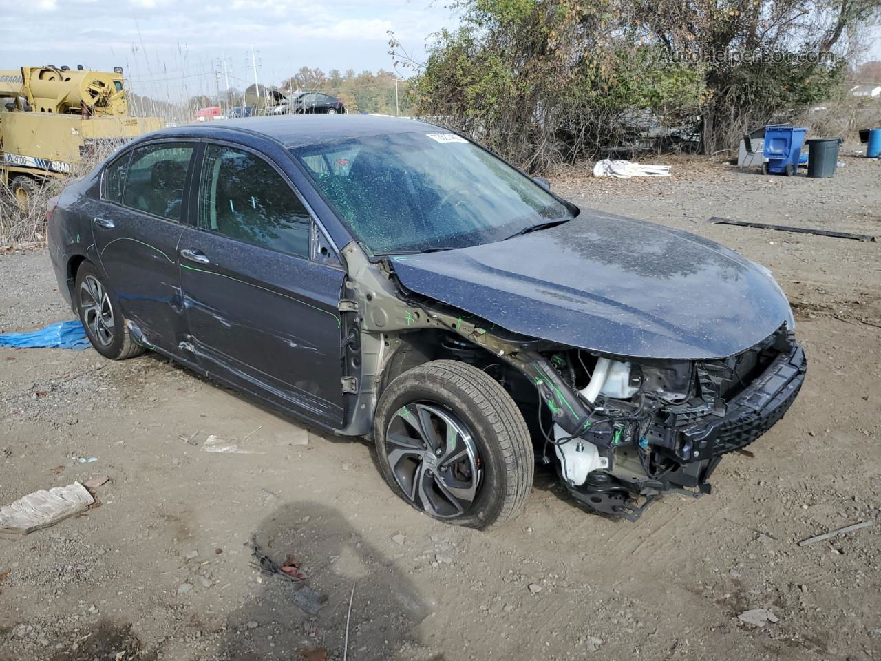 2017 Honda Accord Lx Серый vin: 1HGCR2F33HA199164