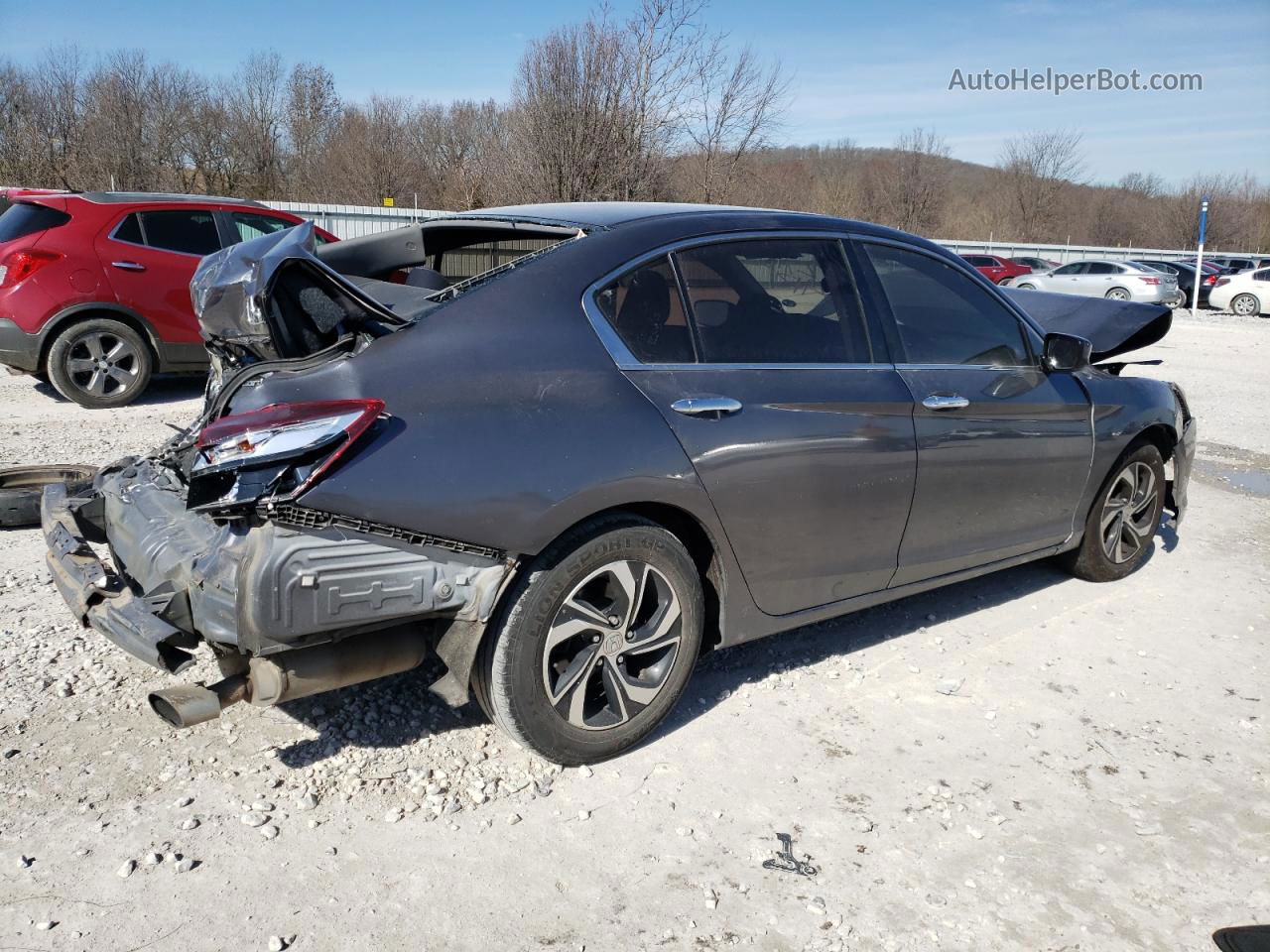 2017 Honda Accord Lx Серый vin: 1HGCR2F33HA228419