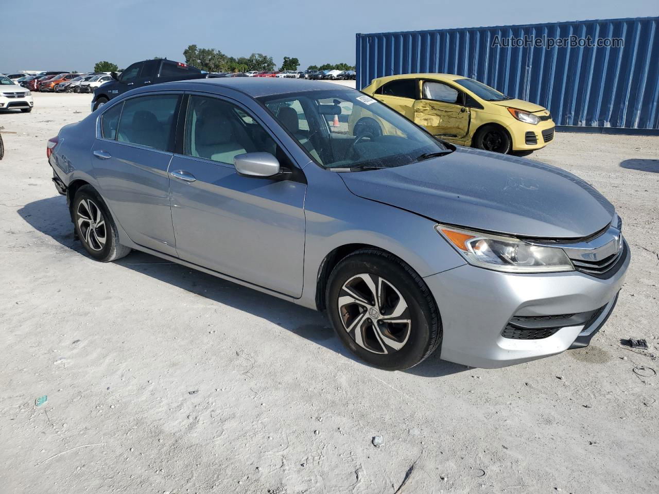 2017 Honda Accord Lx Silver vin: 1HGCR2F33HA240957