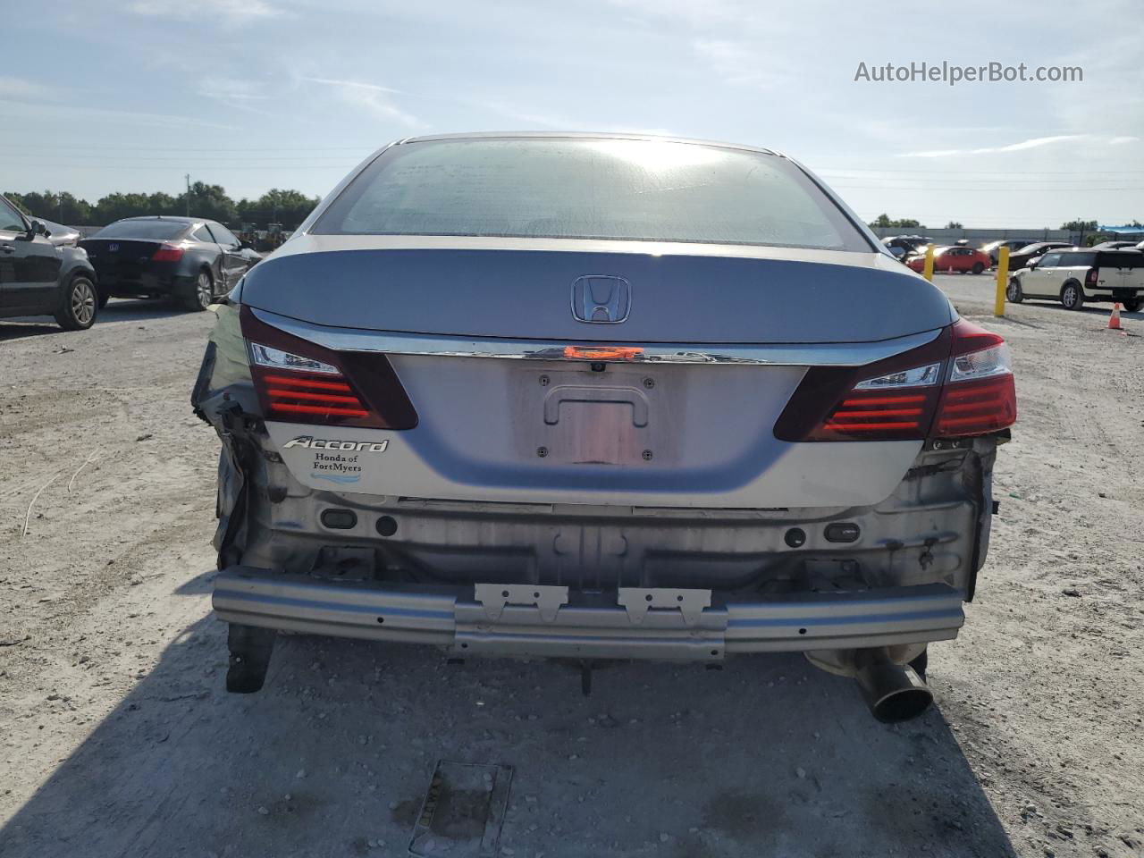 2017 Honda Accord Lx Silver vin: 1HGCR2F33HA240957