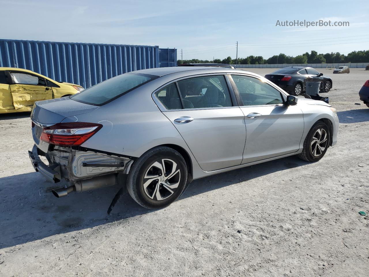 2017 Honda Accord Lx Silver vin: 1HGCR2F33HA240957