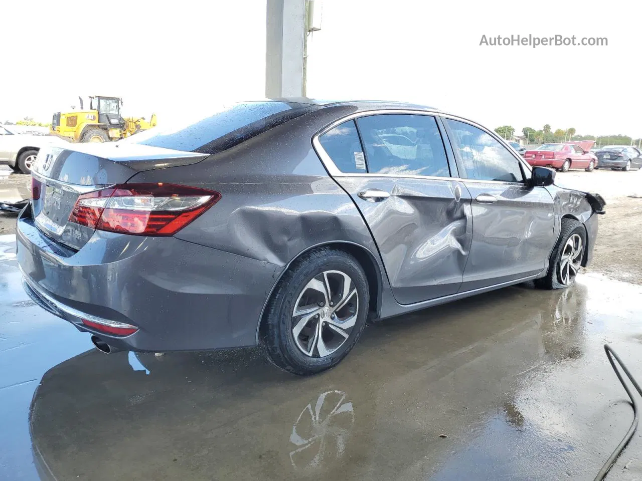 2017 Honda Accord Lx Gray vin: 1HGCR2F33HA257144