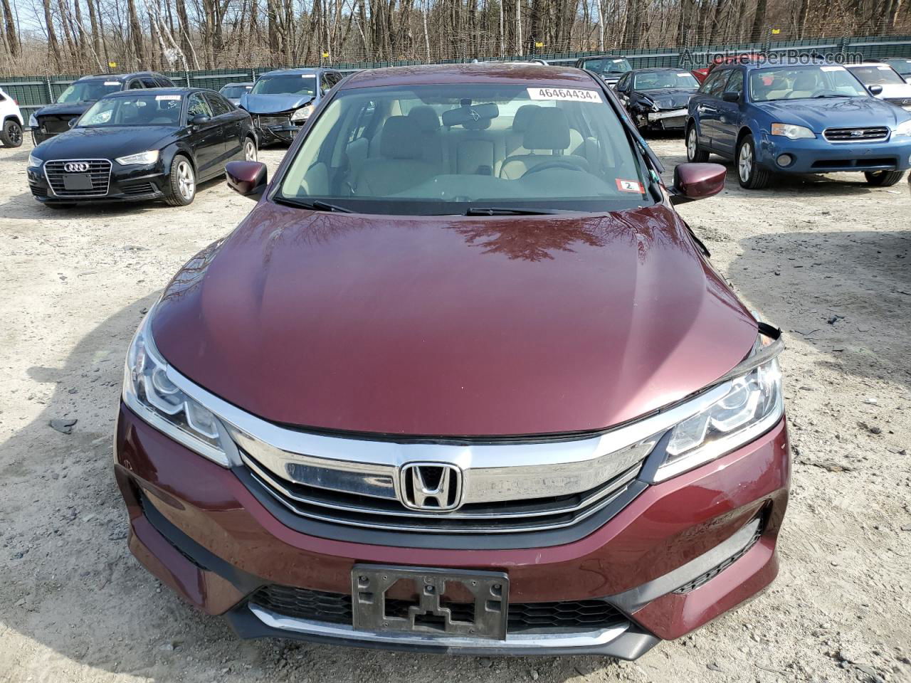 2017 Honda Accord Lx Red vin: 1HGCR2F33HA273392