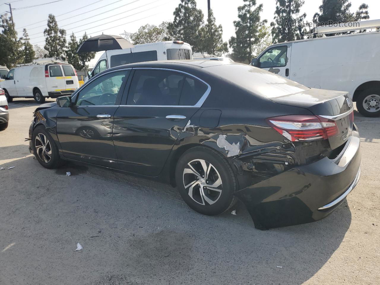 2017 Honda Accord Lx Black vin: 1HGCR2F33HA277622