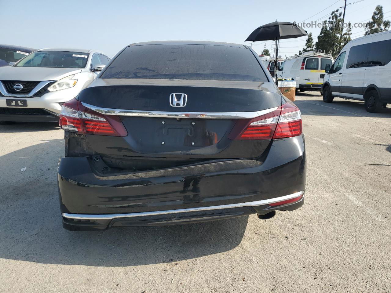 2017 Honda Accord Lx Black vin: 1HGCR2F33HA277622