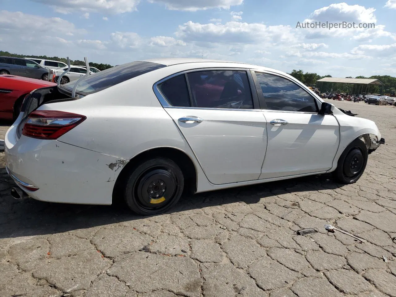 2017 Honda Accord Lx Белый vin: 1HGCR2F33HA294890