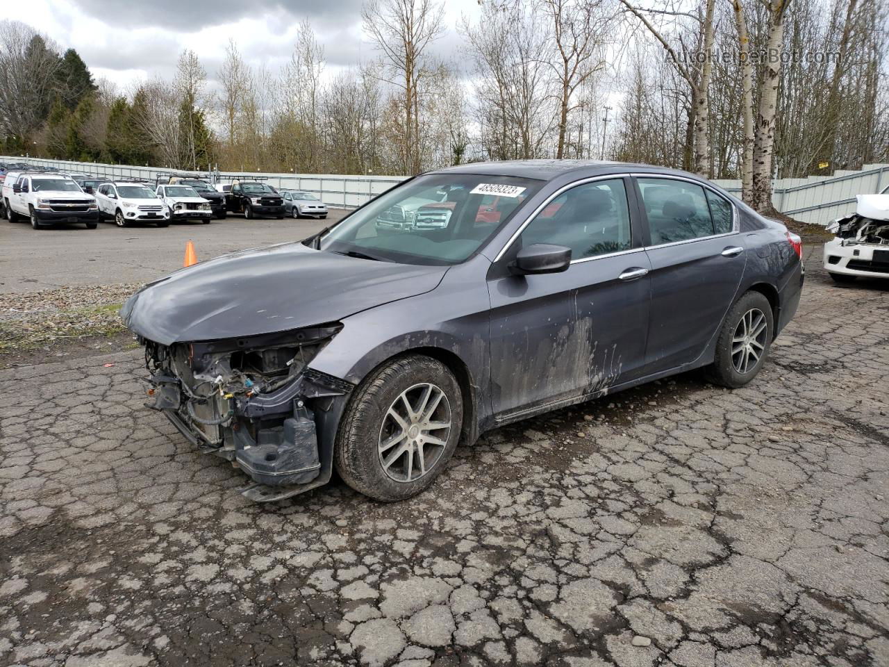 2014 Honda Accord Lx Серый vin: 1HGCR2F34EA015880