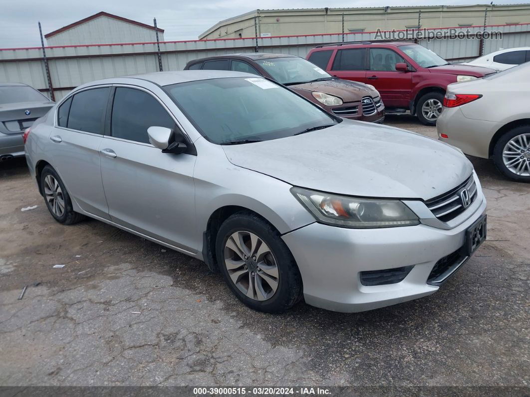 2014 Honda Accord Lx Silver vin: 1HGCR2F34EA016673