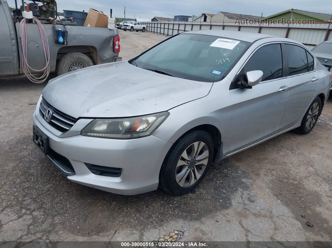 2014 Honda Accord Lx Silver vin: 1HGCR2F34EA016673