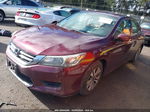 2014 Honda Accord Lx Maroon vin: 1HGCR2F34EA034316